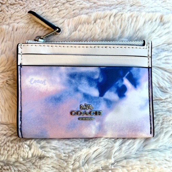 Coach 🎁 Tie-Dye Card Holder Wallet🎁 Gift Ready - Picture 2 of 8